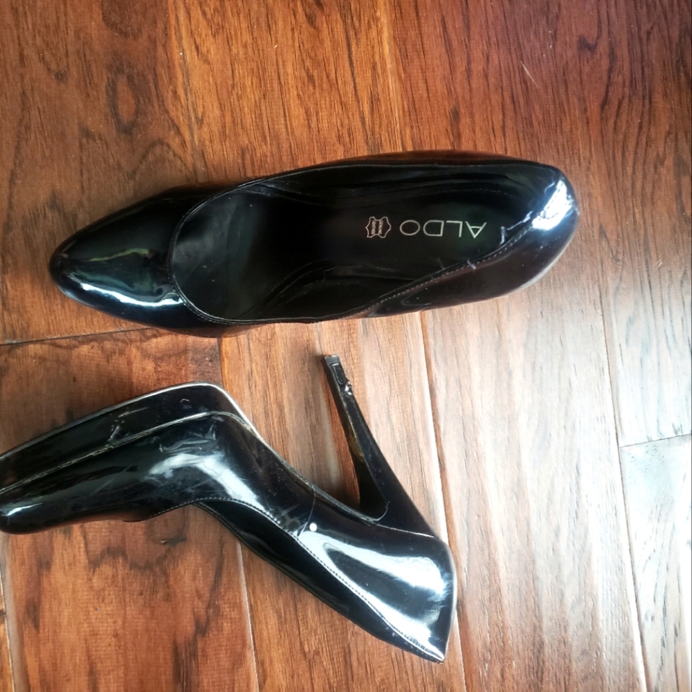 Black Patent Leather Heels